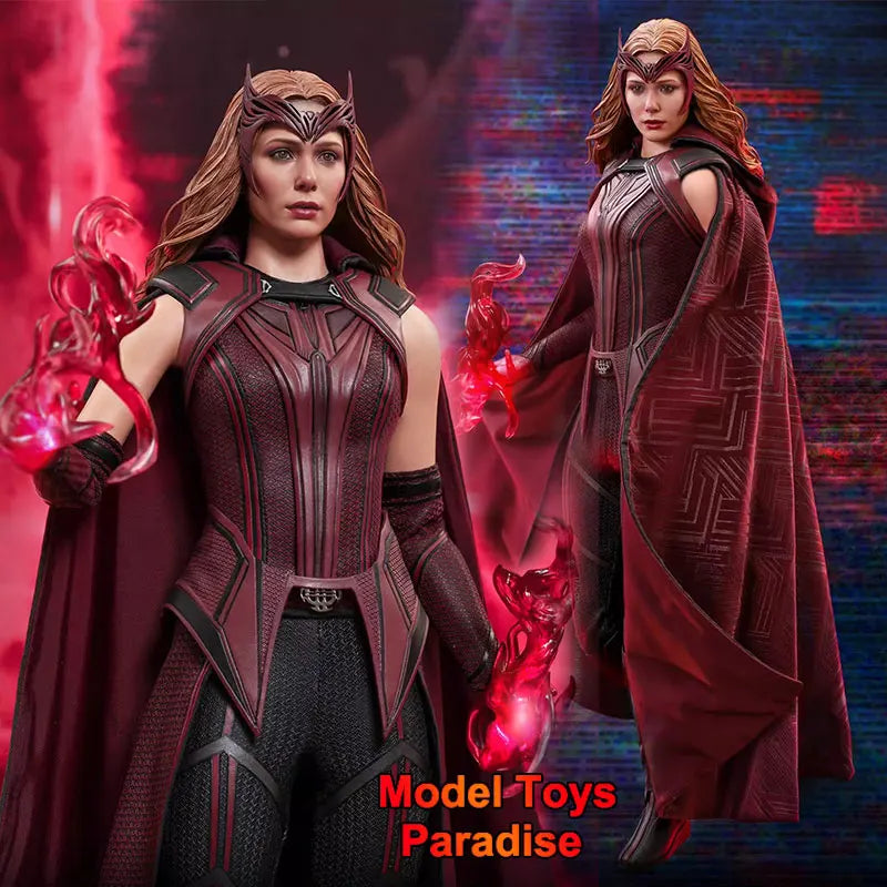 Original HOTTOYS HT TMS036 1/6 Collectible Toys Scarlet Witch 4.0 Super Hero Wanda Woman Soldier 12'' Action Figure Model Gifts