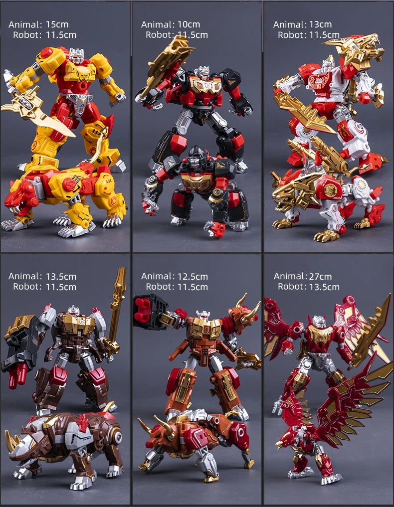 NEW Arrive YUEXING Transformation Toys G1 KO Predaking Action Figure Classic Dinosaur Robot Devastator Model Kids Gift NO BOX