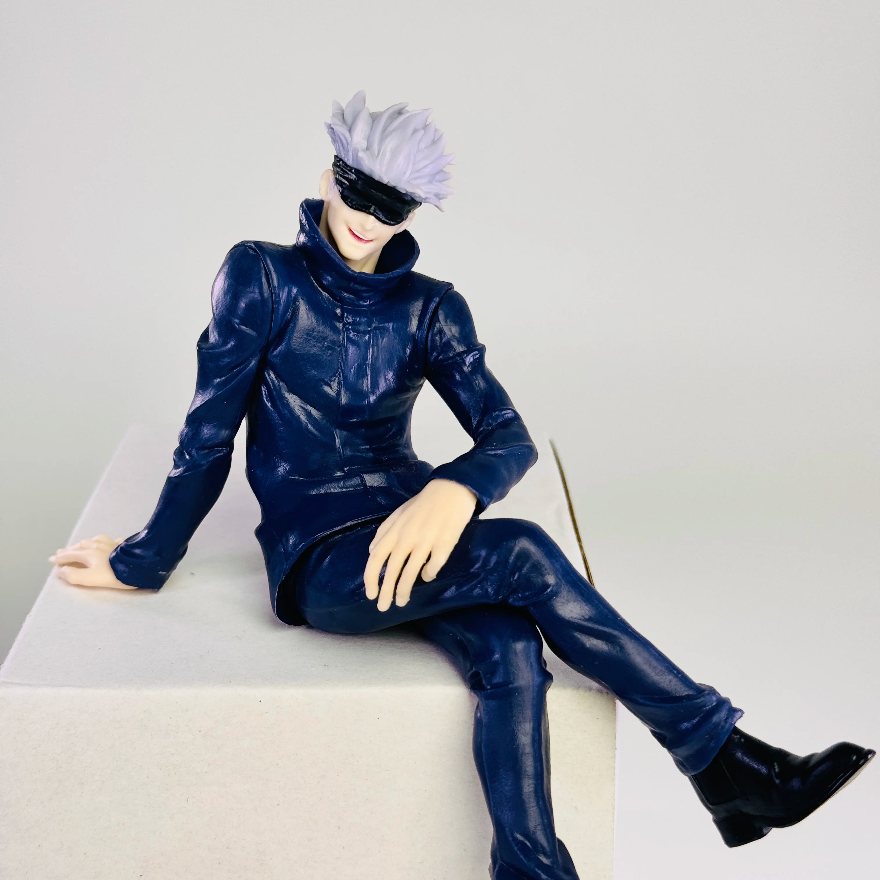 Hot Jujutsu Kaisen Anime Figure Sitting Satoru Gojo Figure Collection Model PVC Action Figures Anime Decoration Toys Gifts