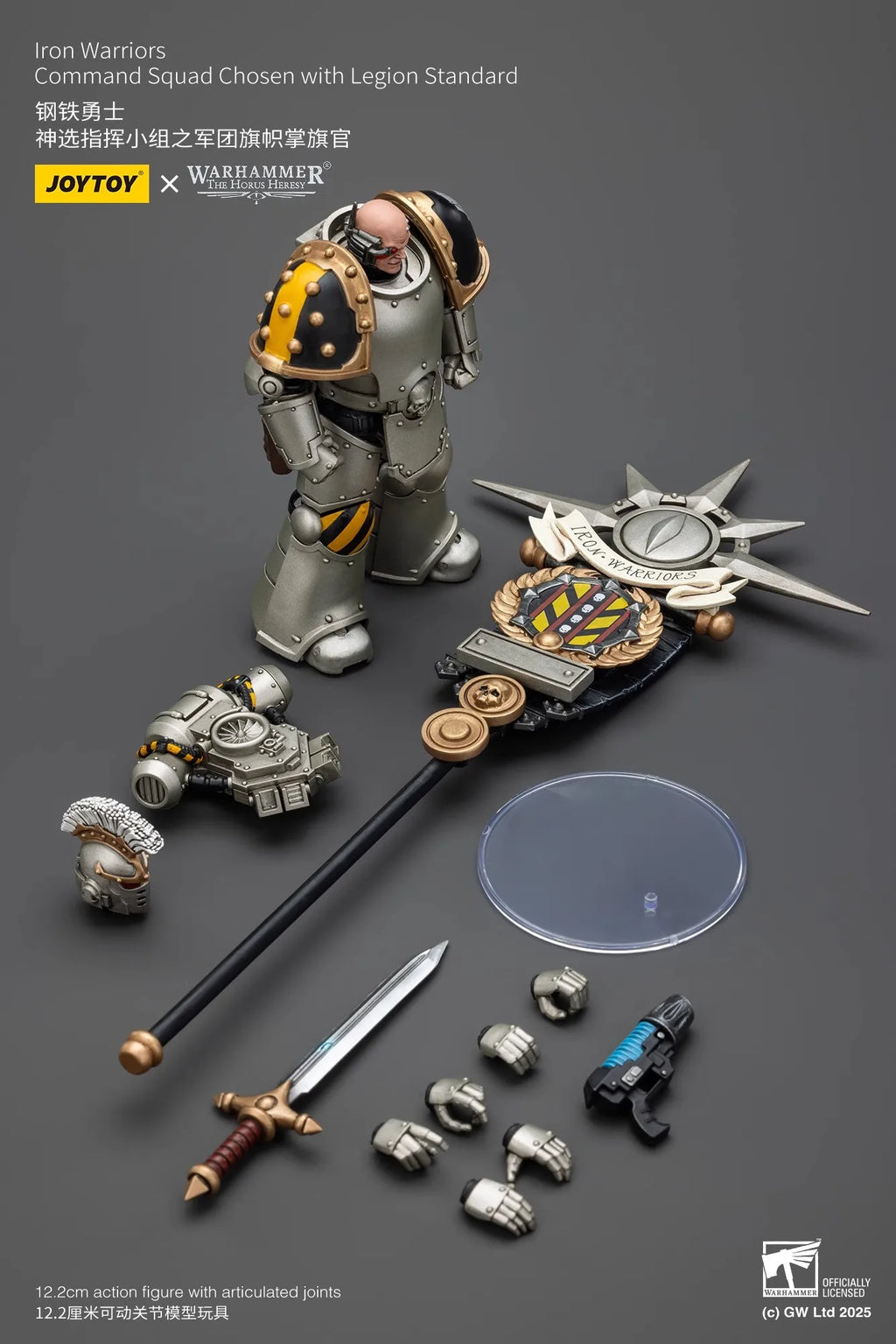JOYTOY Warhammer The Horus Heresy 1/18 Scale Iron Warriors MKVI Tactical Sergeant Command Squad Joint Action Figure Model Toys