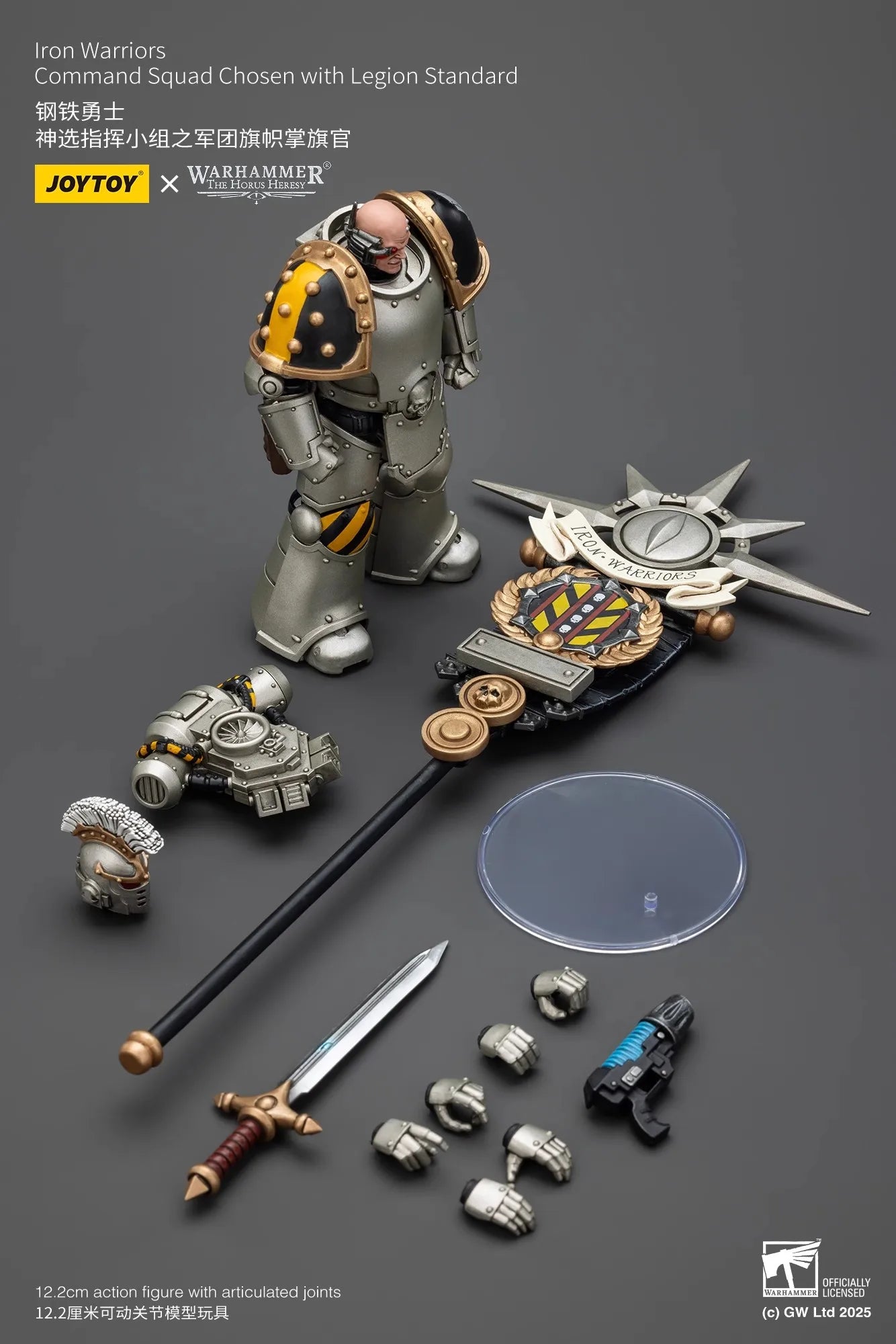JOYTOY Warhammer The Horus Heresy 1/18 Scale Iron Warriors MKVI Tactical Sergeant Command Squad Joint Action Figure Model Toys