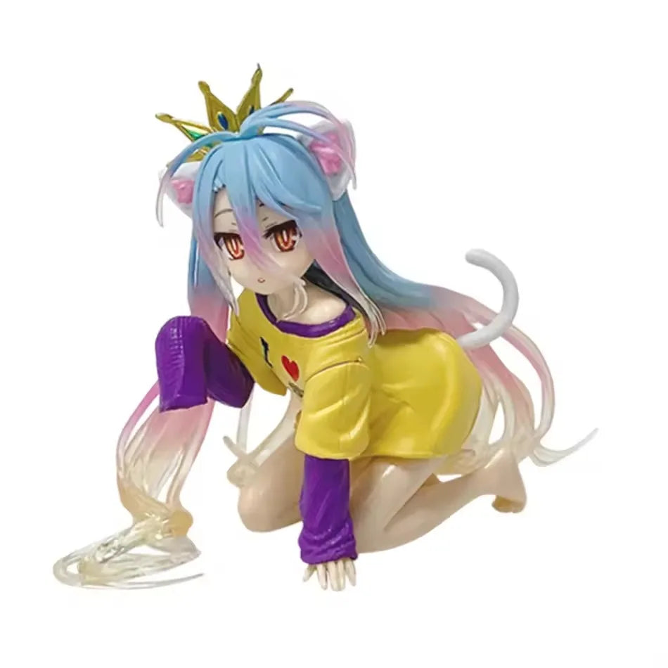 Hot Anime Figure NO GAME NO LIFE Action Figures Shiro Animation Figures Ornaments Collection Models Toys Gifts