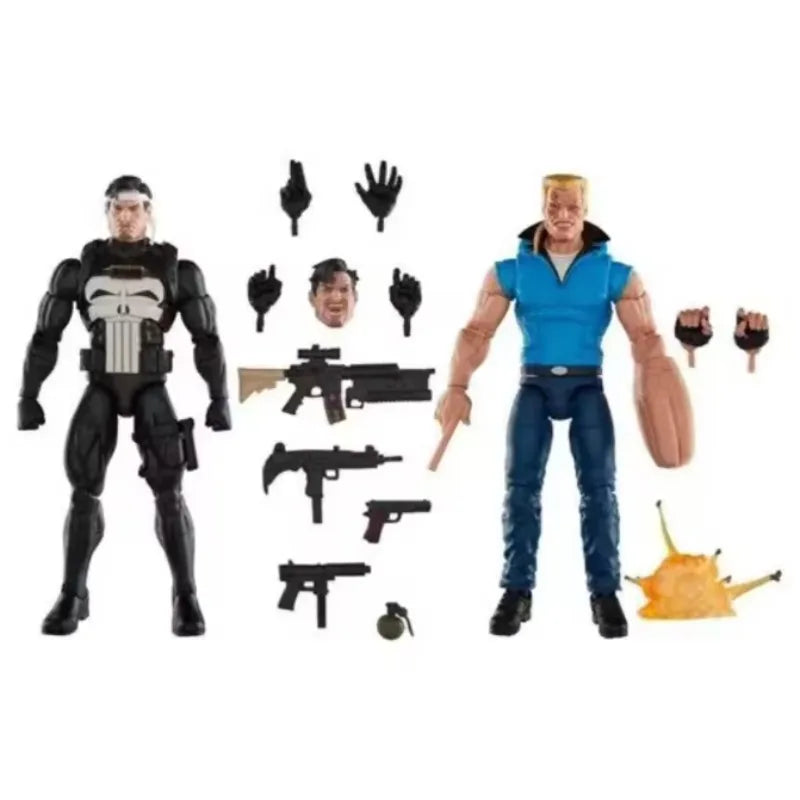 Original Marvel Legends Series Punisher and Bushwacker Action Figure Model Toys Gift Collection