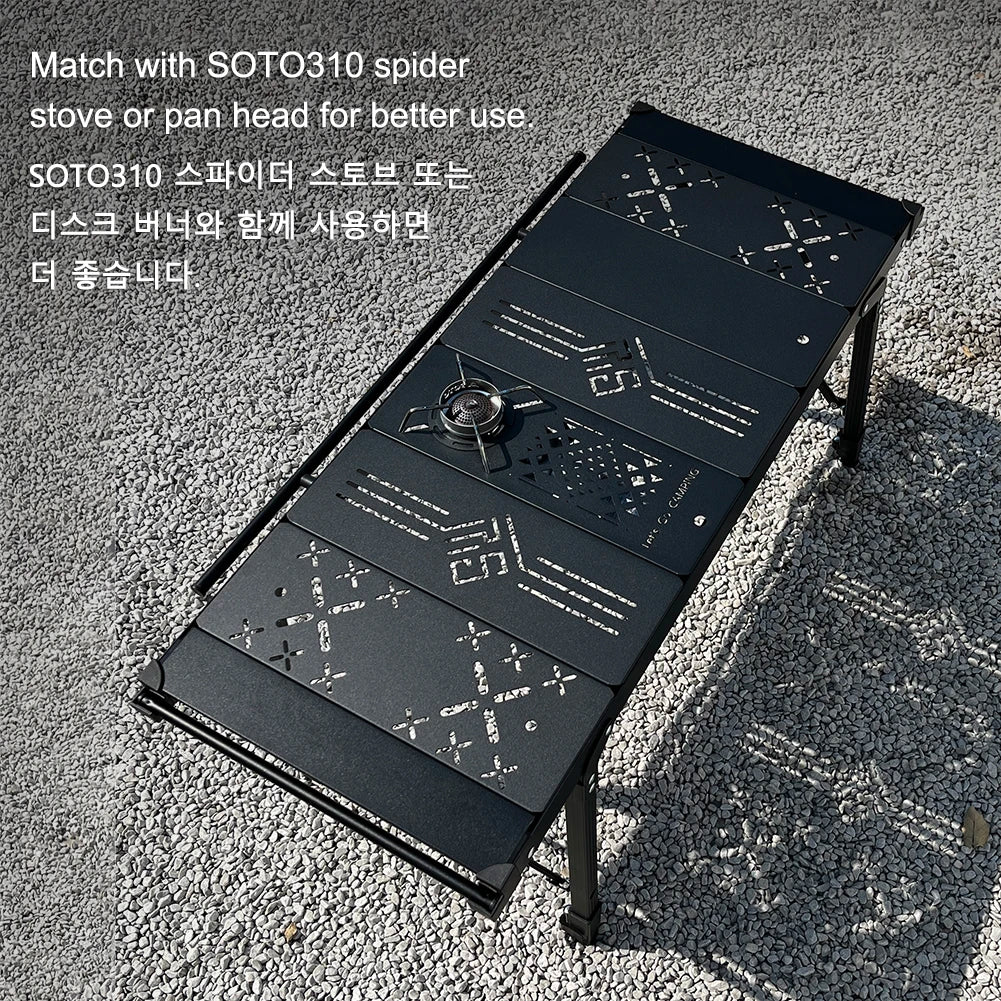Camping IGT Table Board Spider Stove Table Board Camping Equipment Multifunctional Table Unit Board for SOTO Spider Stove