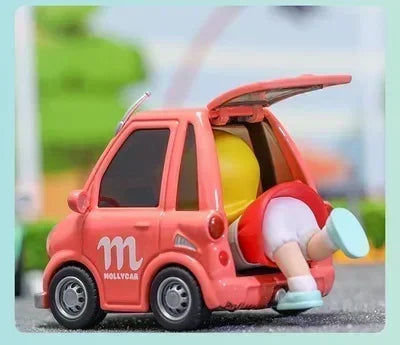 POP MART Molly Car Car Series Mystery Action Figure Anime PVC 100% Original Collectible Desktop Ornament Doll Toy