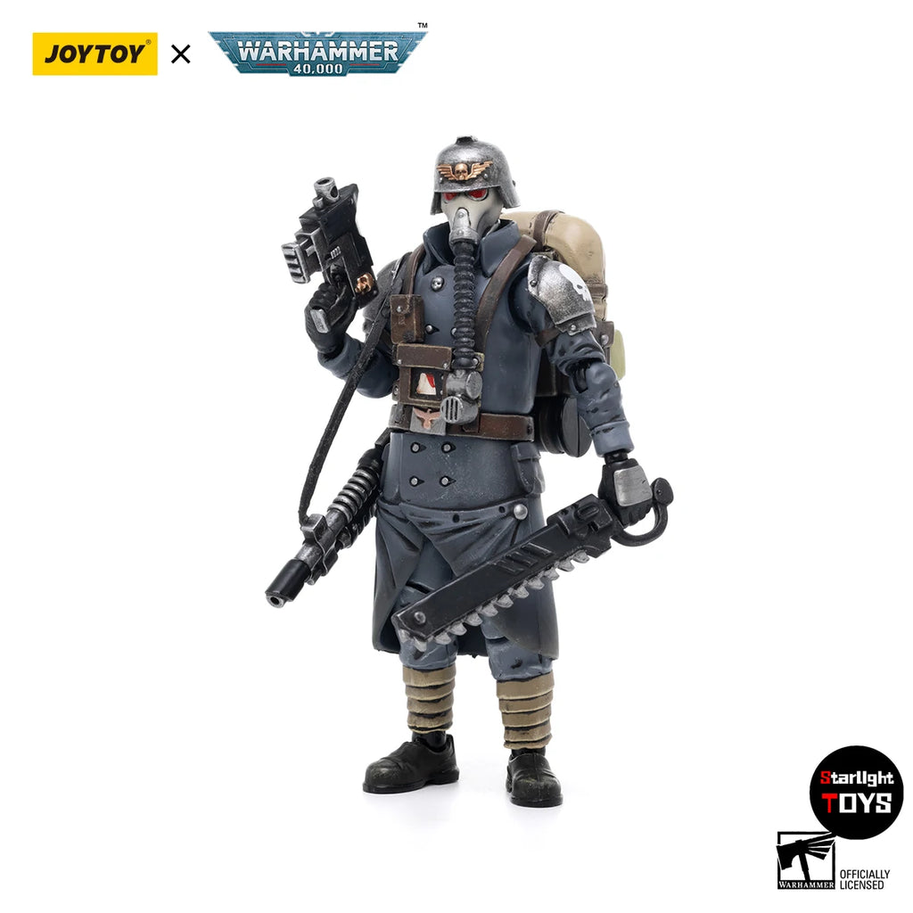 JOYTOY 1/18 Action Figure Warhammer 40K Astra Militarum Death Korps of Krieg Veteran Squad Model Toy Gifts