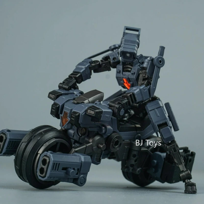 Transforming Motorcycles Soldiers Flying Cavalry Model 1/24 Assemble Mecha Movable Skeletons Anime Action Figures Boy Toys Gifts