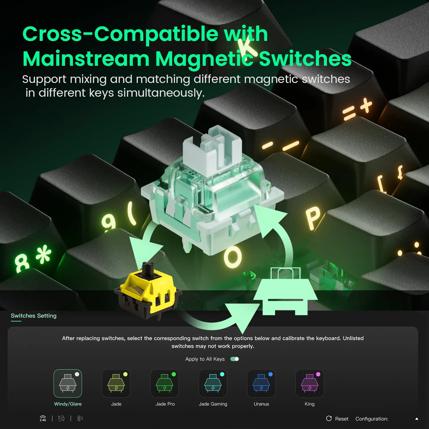 Akko MonsGeek FUN68 HE Magnetische Tastatur 65 % Rapid Trigger 0,005 mm 8000 Hz ARGB USB/Wireless Gaming Custom-Tastatur für Gamer