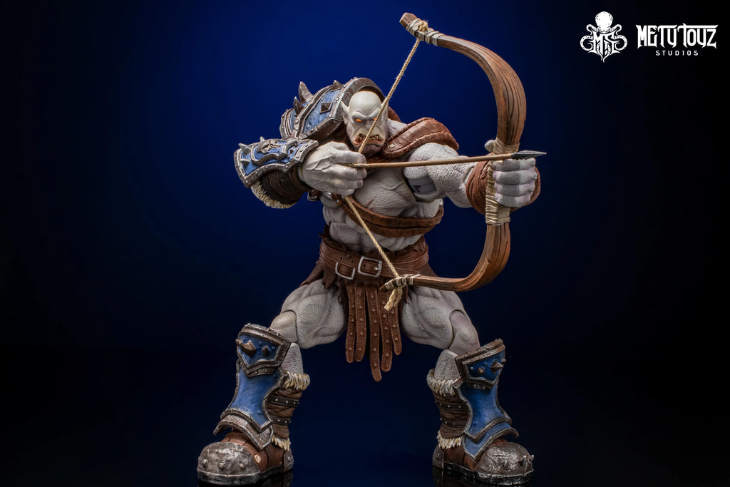 Фигурка на Metytoyz Limited Adventurer World Orc Ork Captain Kagas Bounty Hunter Bloody Hands Morlock Soldier, специално издание