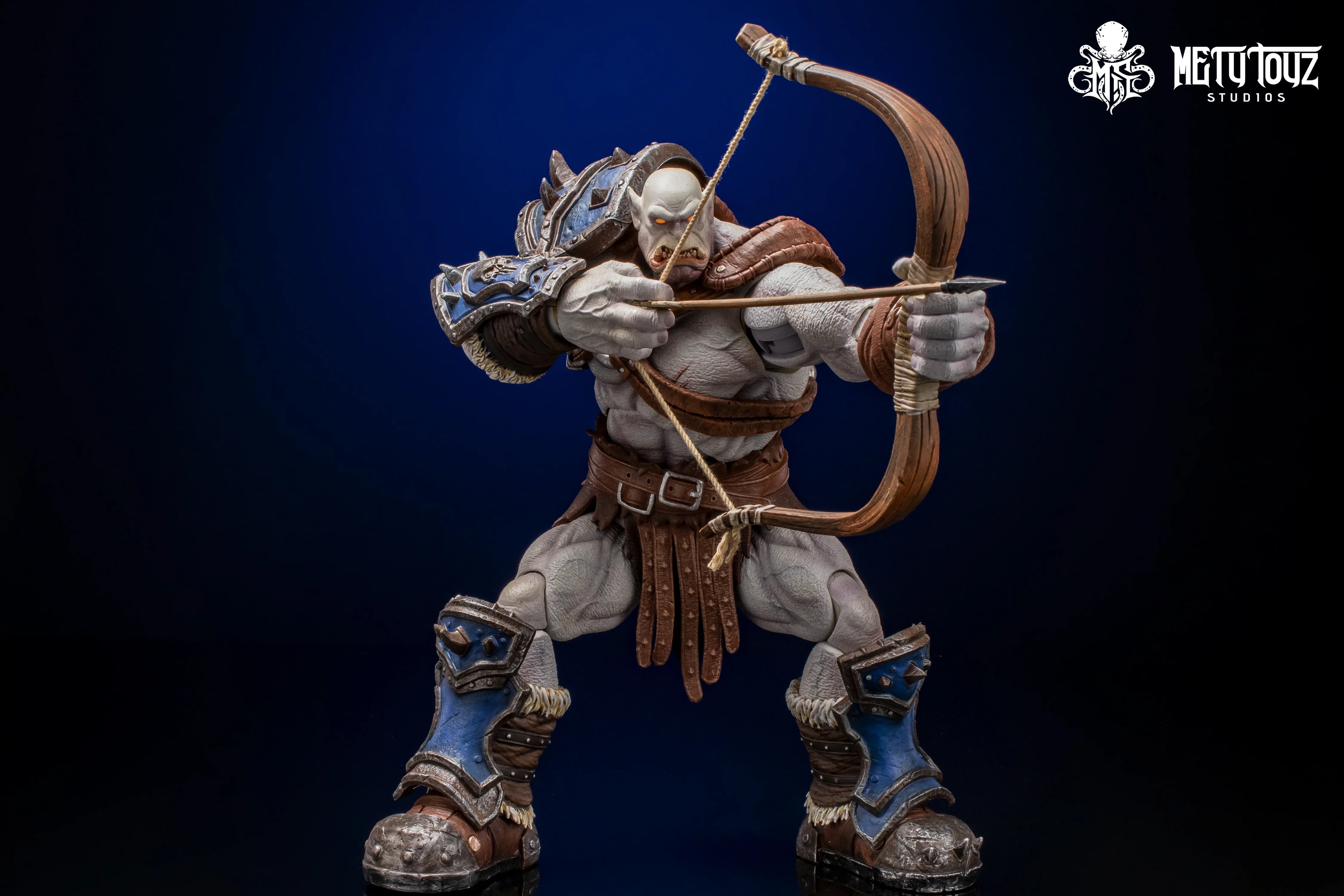 Фигурка на Metytoyz Limited Adventurer World Orc Ork Captain Kagas Bounty Hunter Bloody Hands Morlock Soldier, специално издание