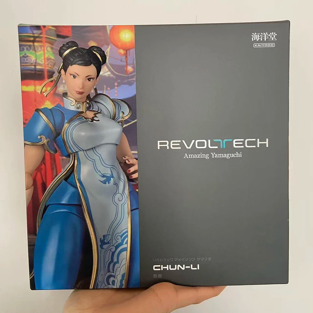 100% Original in Stock Kaiyodo Street Fighter 6 Chun-Li Amazing Yamaguchi Revoltech NR063 Anime Figure Action Figure Collection