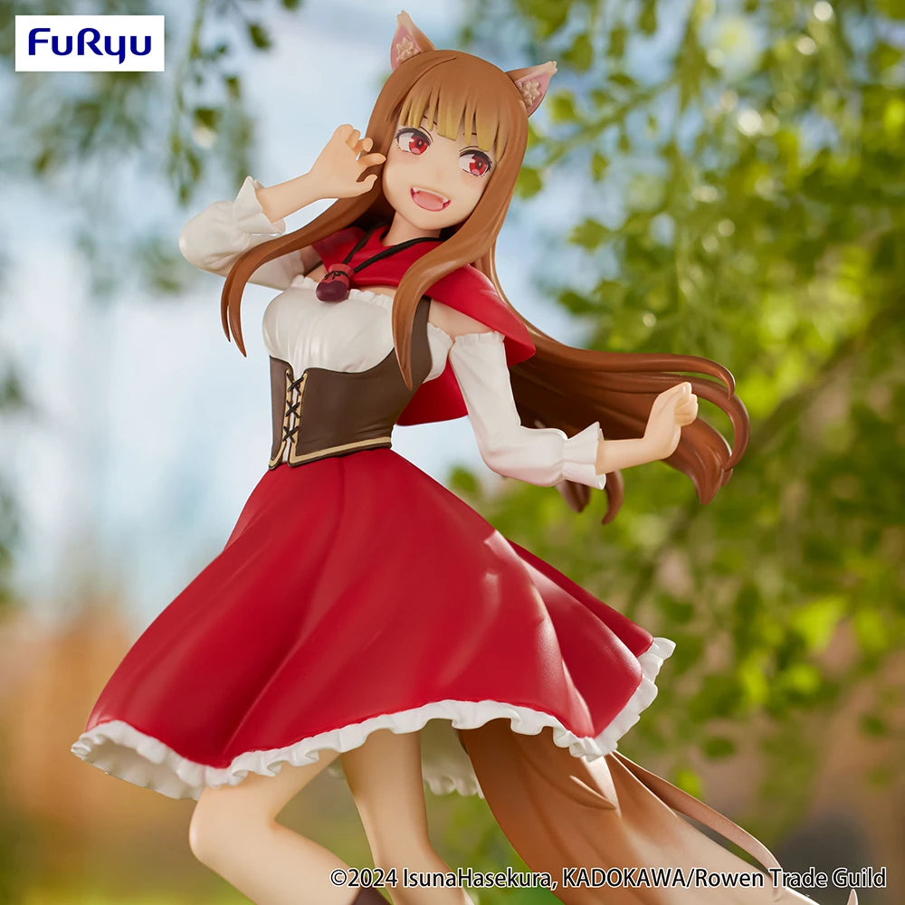 In Stock Original Furyu Trio-Try-It Figure Anime Spice and Wolf: Merchant Meets The Wise Wolf Holo Akazukin Ver. Kawaii Figures