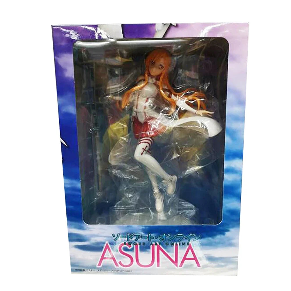 23cm Sword Art Online Yuuki Asuna Anime Figure Titania Action Figure Asuna Yuuki Figurine Adult Collection Model Doll Toys Gifts