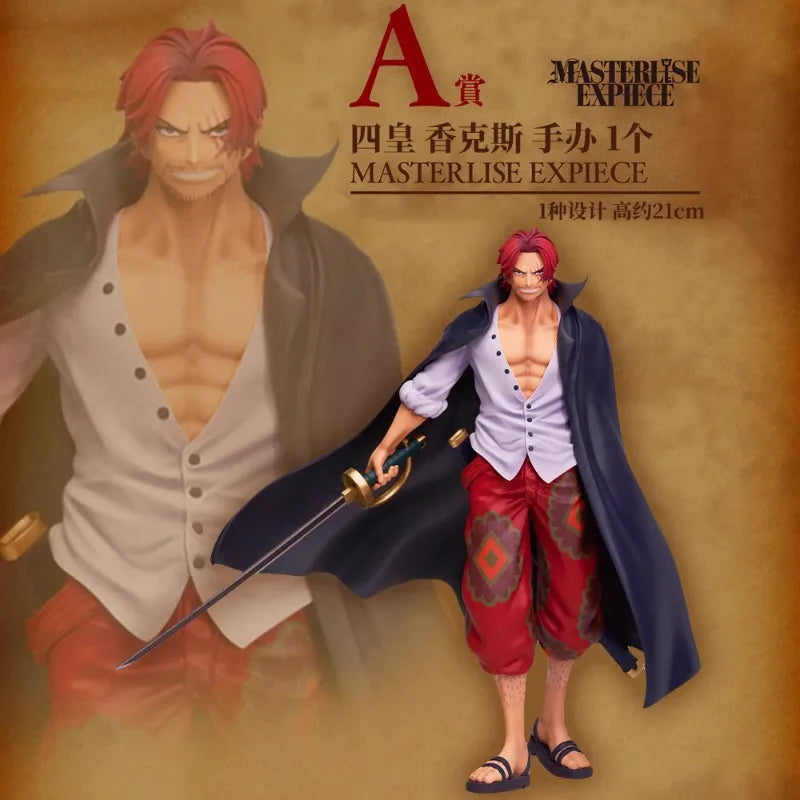 Bandai Original Anime One Piece Ichiban Kuji Masterlise Expiece Emperors Buggy Shanks Luffy Teach Action Figure Model Toys