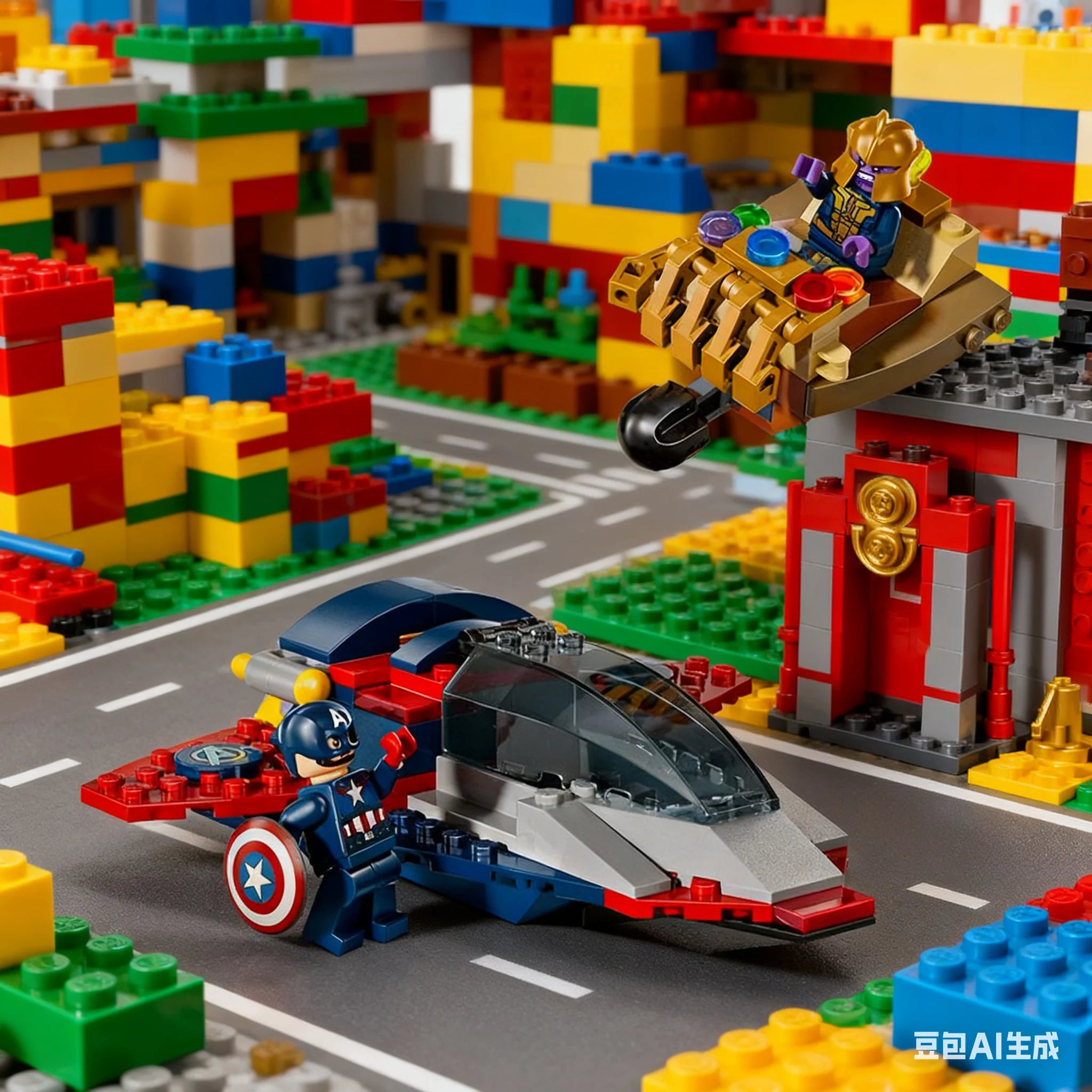 LEGO Building Blocks Superhero Series 76319 Captain America vs. Thanos Children's Building Blocks Toy Gift