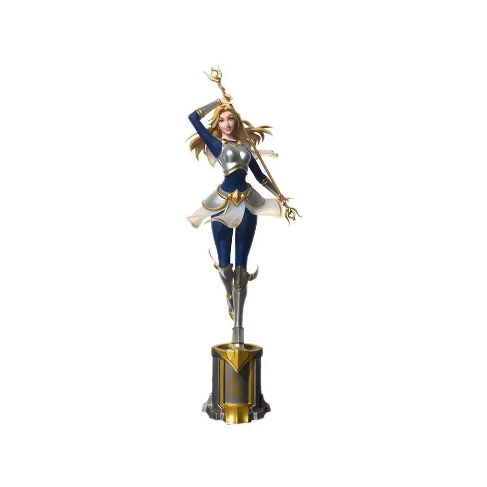 22cm League Of Legends Anime Figurine Luxanna Crownguard Lux Kaisa Jinx Action Figure Tiktok Hot Chrismas Gifts Cool