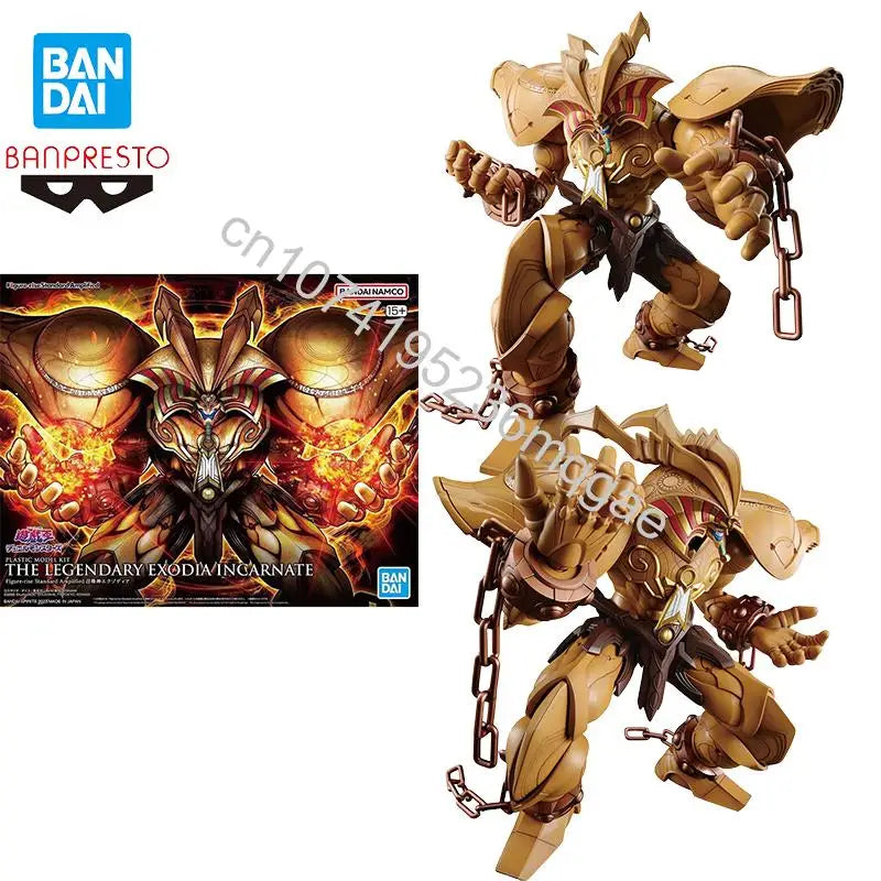 In stock Bandai Yu-Gi-Oh! Duel Monsters The Legendary Exodia Incarnate Action Figure Toys Assembly model Collections Gift