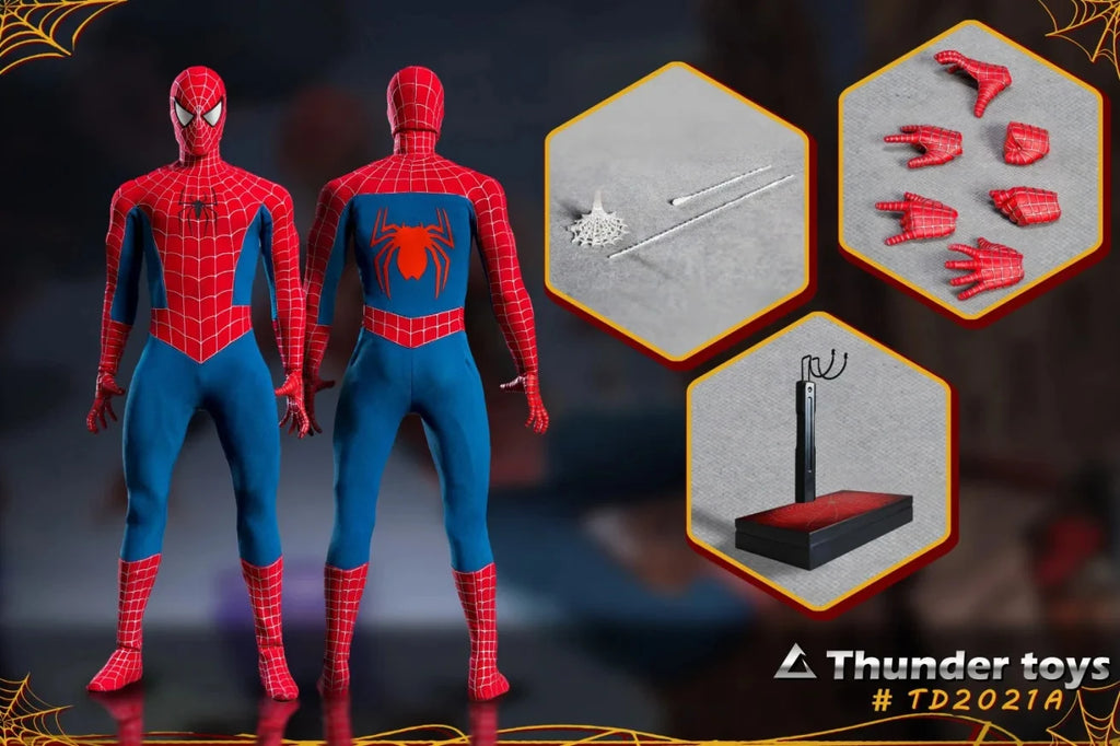 In Stock ThunderToys TD2021 1/6 Scale Male Soldier Superheroes Peter Parker Variant Spider Man Full Set 12in Action Figure Body