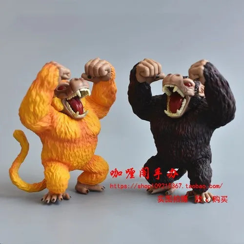 Japanese Bandai Genuine Scale Model Dragon Ball Golden Ape Vegeta IV Orangutan Son Goku Q Version Hand Model Action Figure Toy