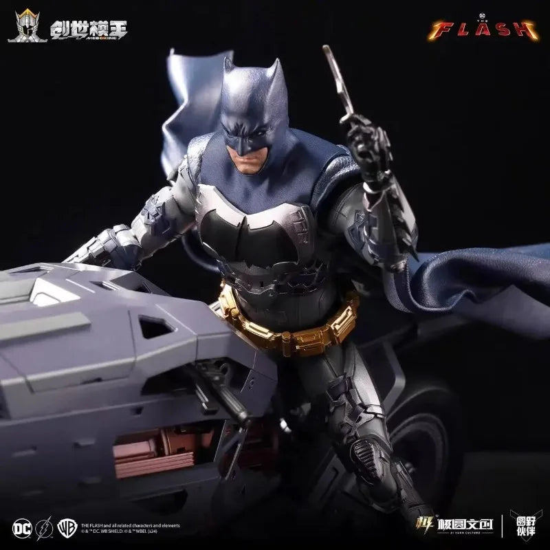 In Stock Modoking The Flash 1/12 Batman Ben Affleck Suit Motorcycle Batmobile Assembly Action Figure Collectible Toy Gift