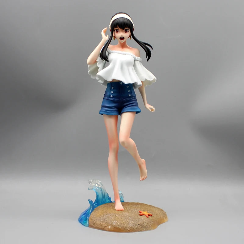 31cm Spy×Family Yor Forger Summer Festival Anime Action Figure Model Gk Statue Collection Desktop Decoration Ornament Toys Gifts