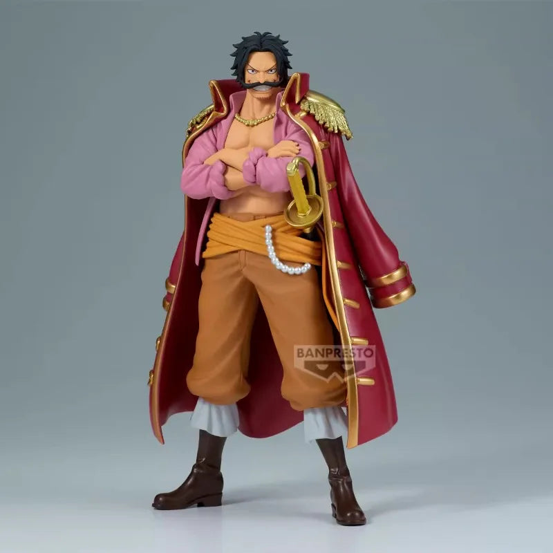 Bandai Original BANPRESTO Anime One Piece DXF SPECIAL Gol D. Roger PVC Action Figure Model Collectible Toy Gifts
