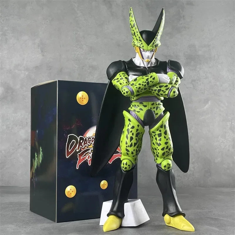Dragon Ball Z Anime Figur Cell Actionfiguren Ultimative Form Dbz Super Saiyajin Modellpuppen Kinderspielzeug Sammlerautodekoration