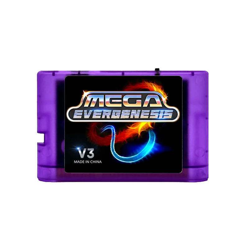 New For MegaDrive Genesis MD V3Pro With 3000 files Optical Drive Emulator MEGAKey Support 32X File Memory Card With 4G TF Card