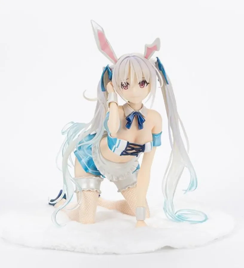 AY NSFW High Quality Bunny Girl Chris 1/4 Aqua Blue PVC Action Figure  Adults Collection Kawaii Cute Model Doll Gifts