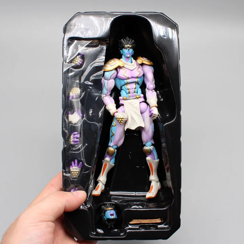 Anime JoJo's Bizarre Adventure Figures Star Platinum Kujo Jotaro Action Figure Collection Jonathan Joestar Dio Brando Model Toys