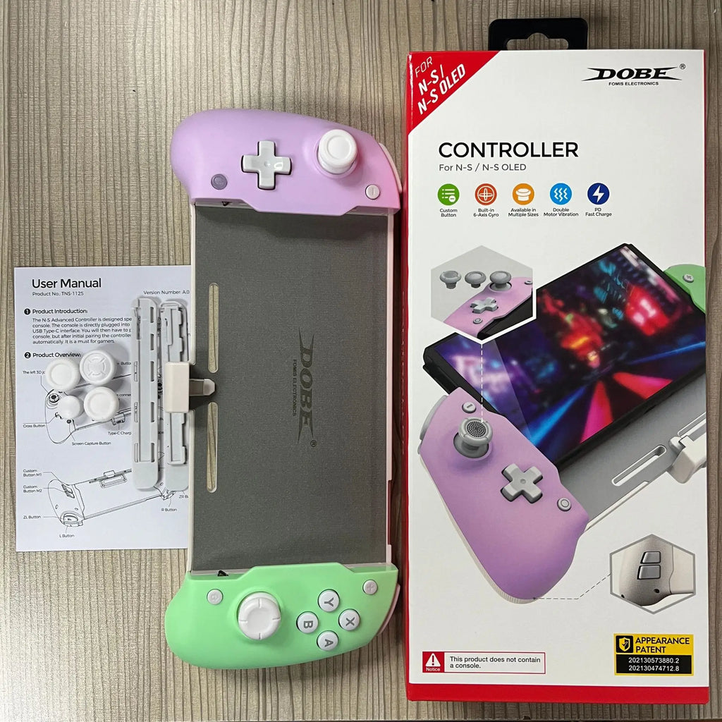 Plug and Play for Nintend Switch OLED In-line Handle Suitable 6-Axis Gyro Joypad for N Switch OLED Console Gamepad TNS-1125