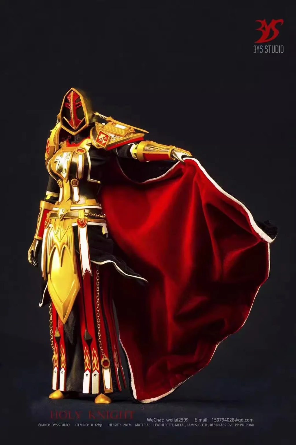 Original 3YS YS001 1/6 Scale Male Soldier Knight Paladin World of Warcraft Collectible Full Set 12" Action Figure Model Toys