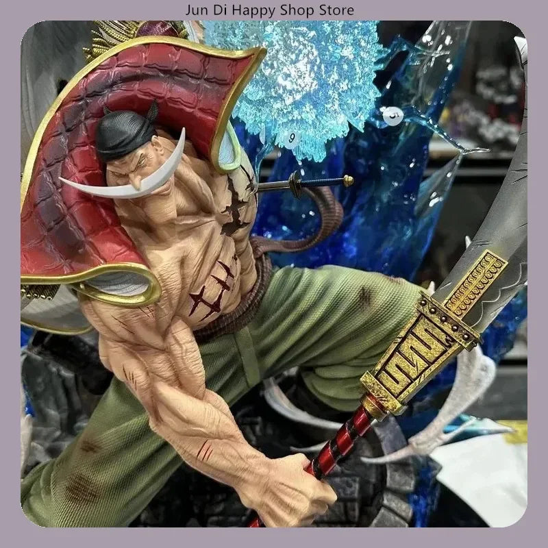 One Piece Whitebeard Attacking Pose 38cm PVC Action Figure Anime Character Model Statue Desktop Decoration Collectible Gift