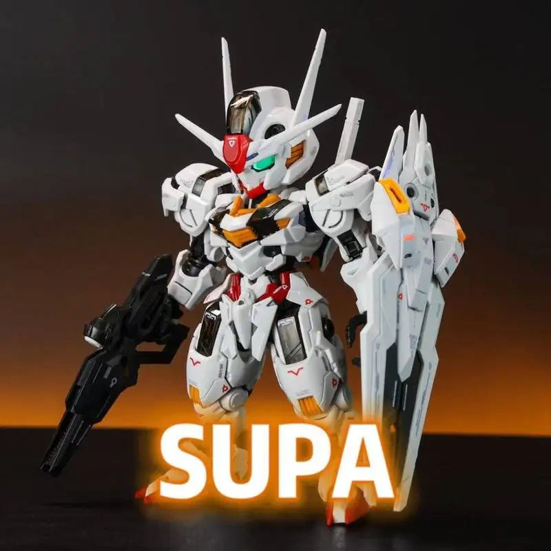 SUPA MGSD Q Version Aerial The Witch From Mercury Assembly Model Kit Yellow Mobile Suit Collectible Action Figure Boy Toy Gift