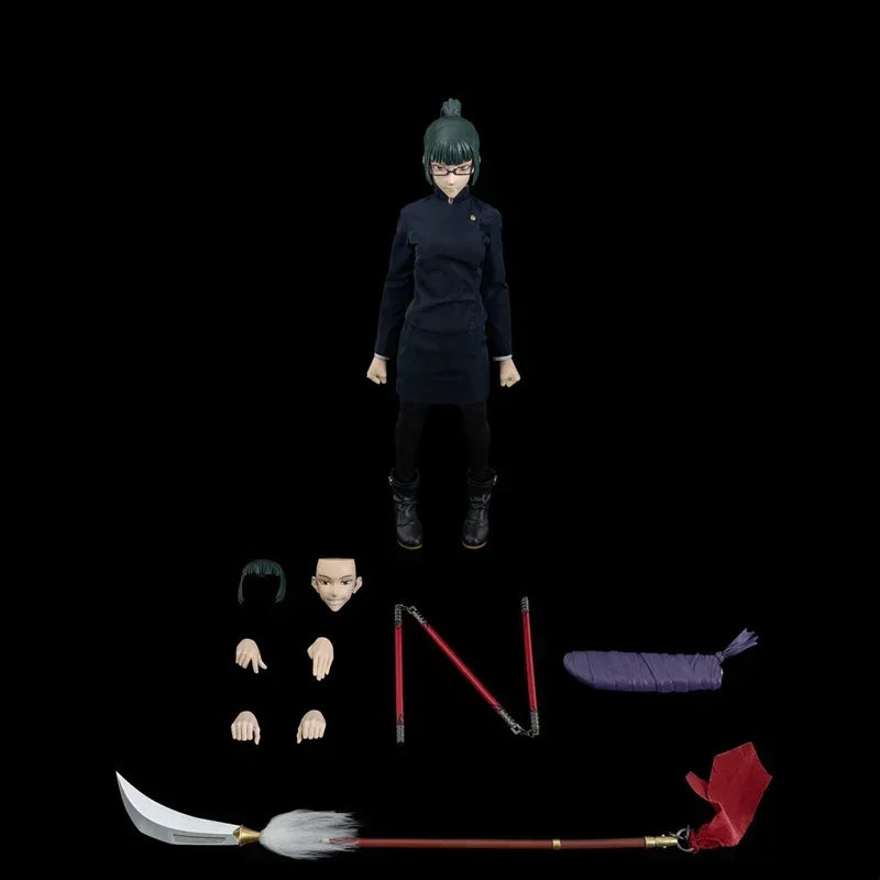 In Stock Threezero FigZero 1/6 Zenin Maki Anime Jujutsu Kaisen Original Action Figure Collectible Model Dolls Statuette Toys