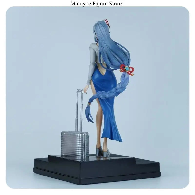 48cm Genshin Impact Shenhe Standing Pose Urban Beauty Anime Figure Model Statue