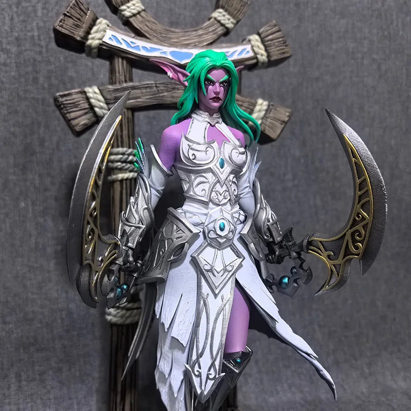 25-27cm World of Warcraft Varian Jaina Guldan Tyrande Arthas Varok Anime Figures Desktop Ornament Decoration Best Gifts for Boys