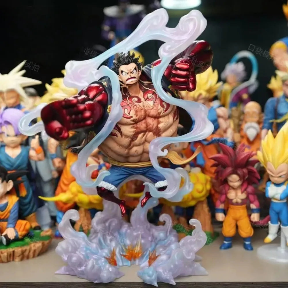 One Piece Monkey D Luffy Gear Fourth Dream JT Action Figure 38cm PVC Anime GK Statue Static Collectible Model Desk Decor Gift