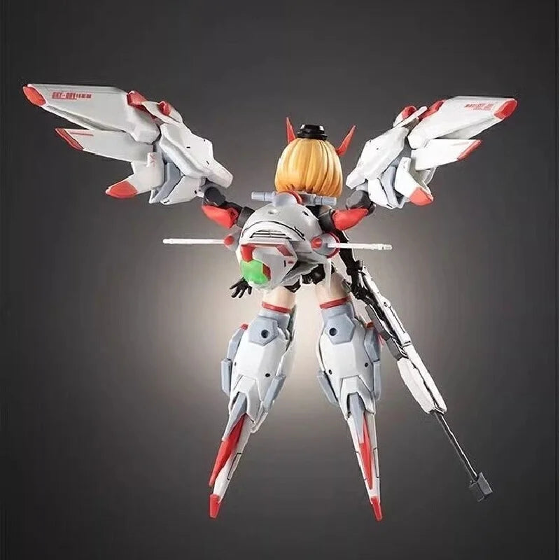 Big Fire Bird × Hemoxian Mecha Musume Action Figure Collectible Toy with Sky001 Mecha & Interchangeable Parts for Hobbyists