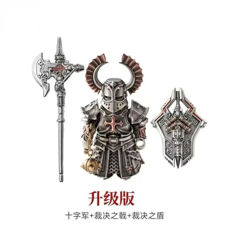 In Stock Mech Judge Pendant Chinese Style Metal Man Handheld Item Workstation Detachable Play Figure Desktop Collection Gift Toy
