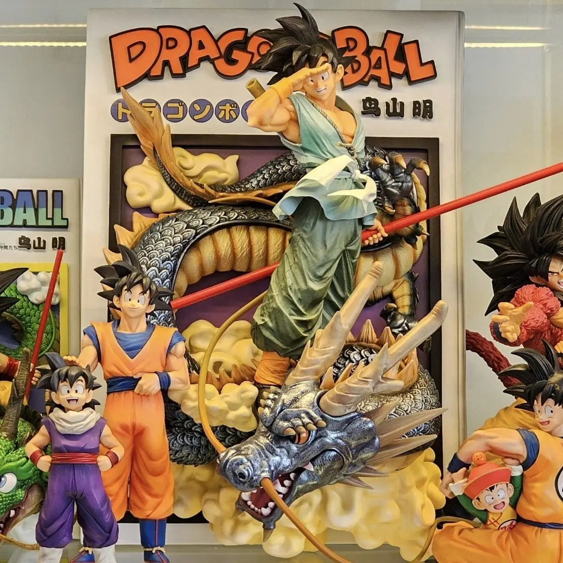 Amime Dragon Ball Z Gk 3d Comic Books Son Goku Riding Shenron Figurine Pvc Action Figure Model Statue Collection Children's Toy