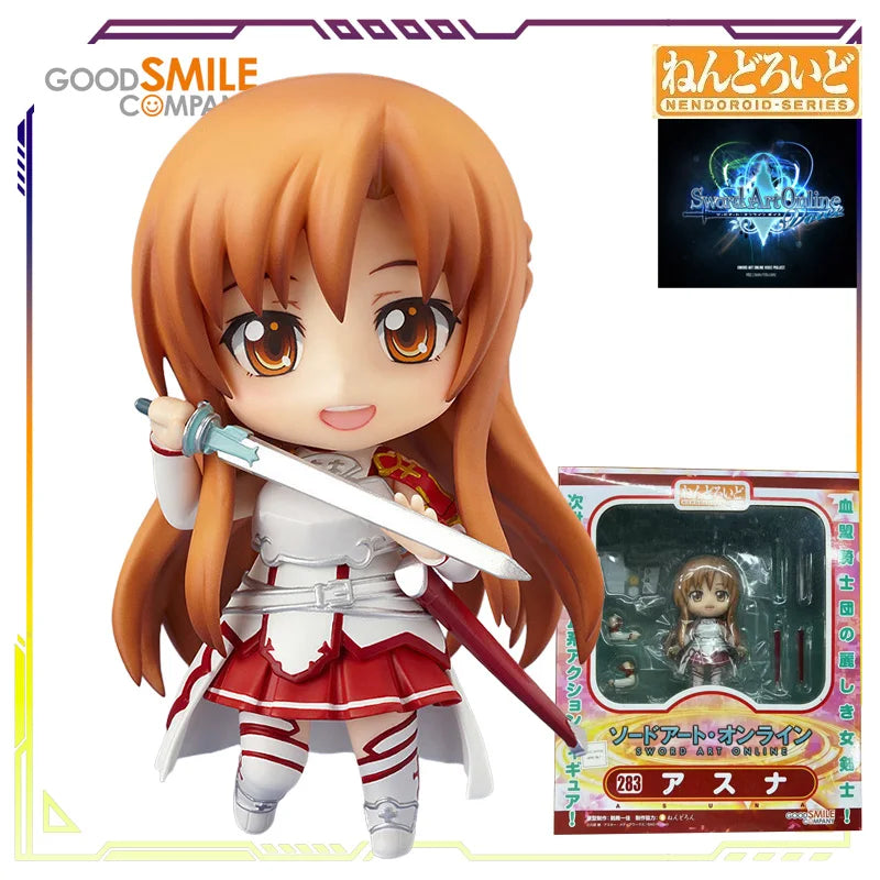 GSC Original Nendoroid Sword Art Online Series No.452 Asada Shino/Kirito PVC Articulated Collectible Action Figure Display Model
