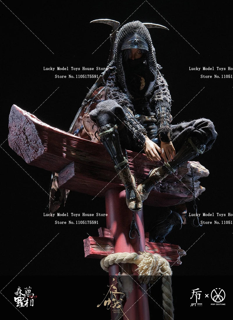 JPTdesign×POPCOSTUME JPT-016 1/6 Night Moth Simulation Wing Design 12inch Cloth Girl Action Figure Collection Model Gifts
