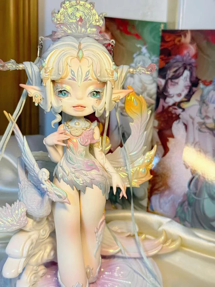 NEW Dominator Svia Fallen Angle Action Figure Black and White Queen Doll Vintage Elf Beauty Baby Designers Toy Art Collection
