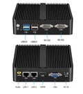 XCY Fanless Mini PC Intel Celeron J6412 N5105 2x GbE LAN 2x RS232 HDMI VGA WiFi 4G LTE Windows 10 Linux Industrial Computer