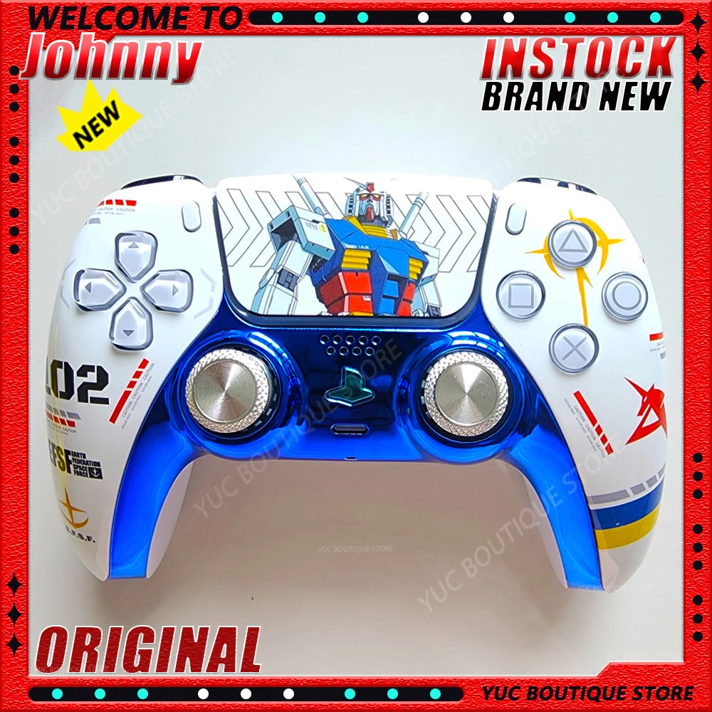 NEWJohnny Old Video Gamer Handmade Original Gamepad Upgraded Hall TMR Electromagnetic Joystick PS5 Wireless Gaming Controller
