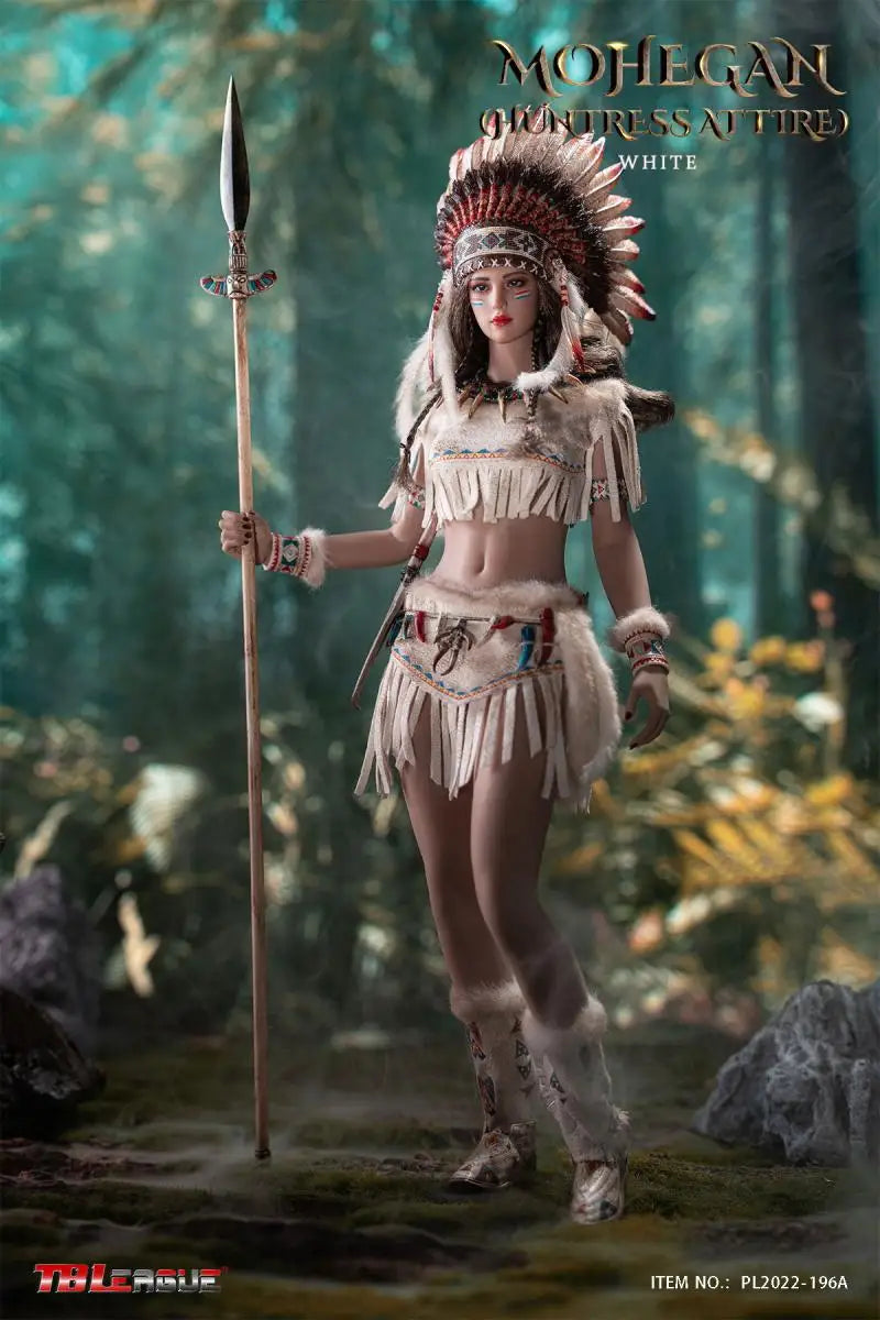 Tbleague 1/6 Women Soldier Mohegan Huntress Attire Ethnic Style Combats Suits 12" Action Figure Body