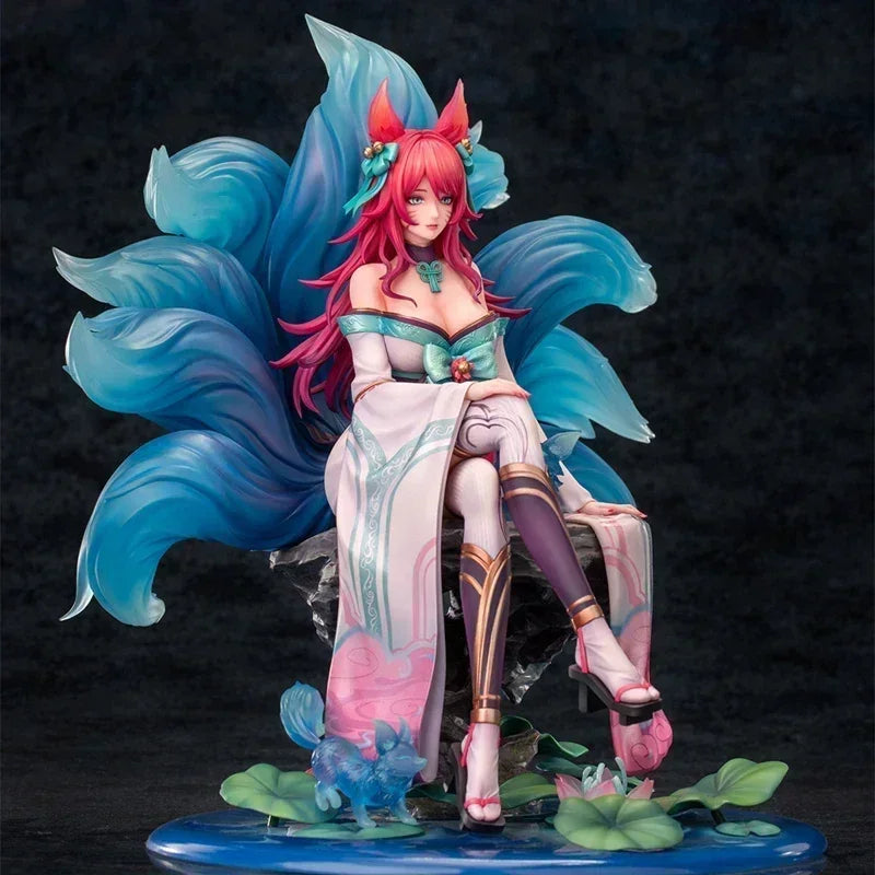 В наличност Myethos Spirit Blossom Ahri Оригинална аниме фигурка Колекционерски модел кукли Фигурка Орнамент Подаръци Играчка