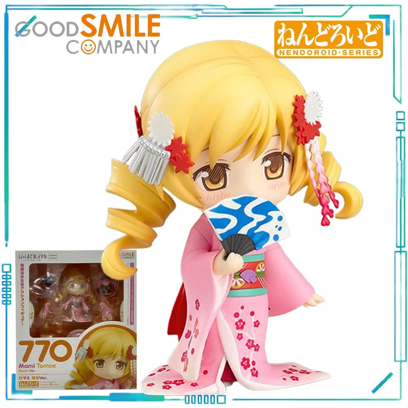 GSC Genuine NENDOROID Series PUELLA MAGI MADOKA MAGICA Mami Tomoe，Madoka Kaname Mobile Model Toy 332，722，770 Collection Toy