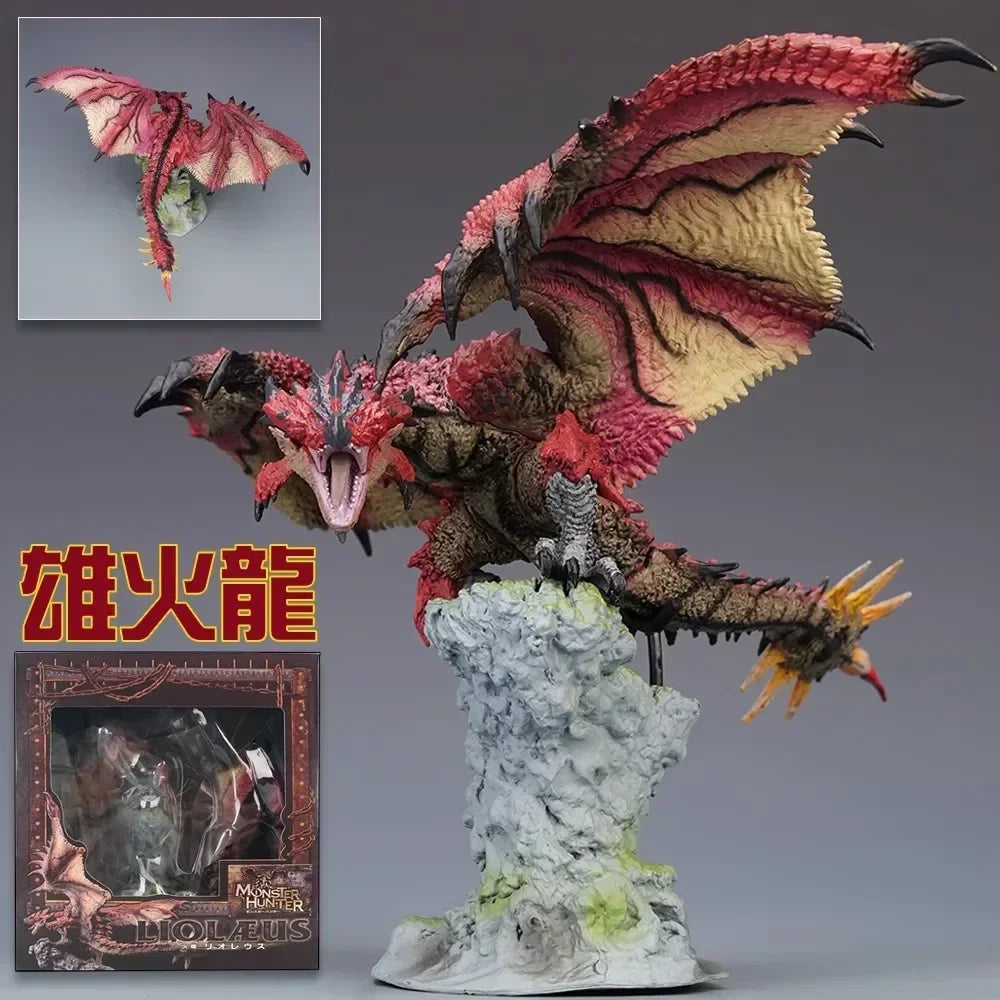 CFBCM Monster Hunter Steel Dragon Kushala Daora Anime Figure Capcom Builder Creator's Model Gore Magala Action Figure Doll Toys